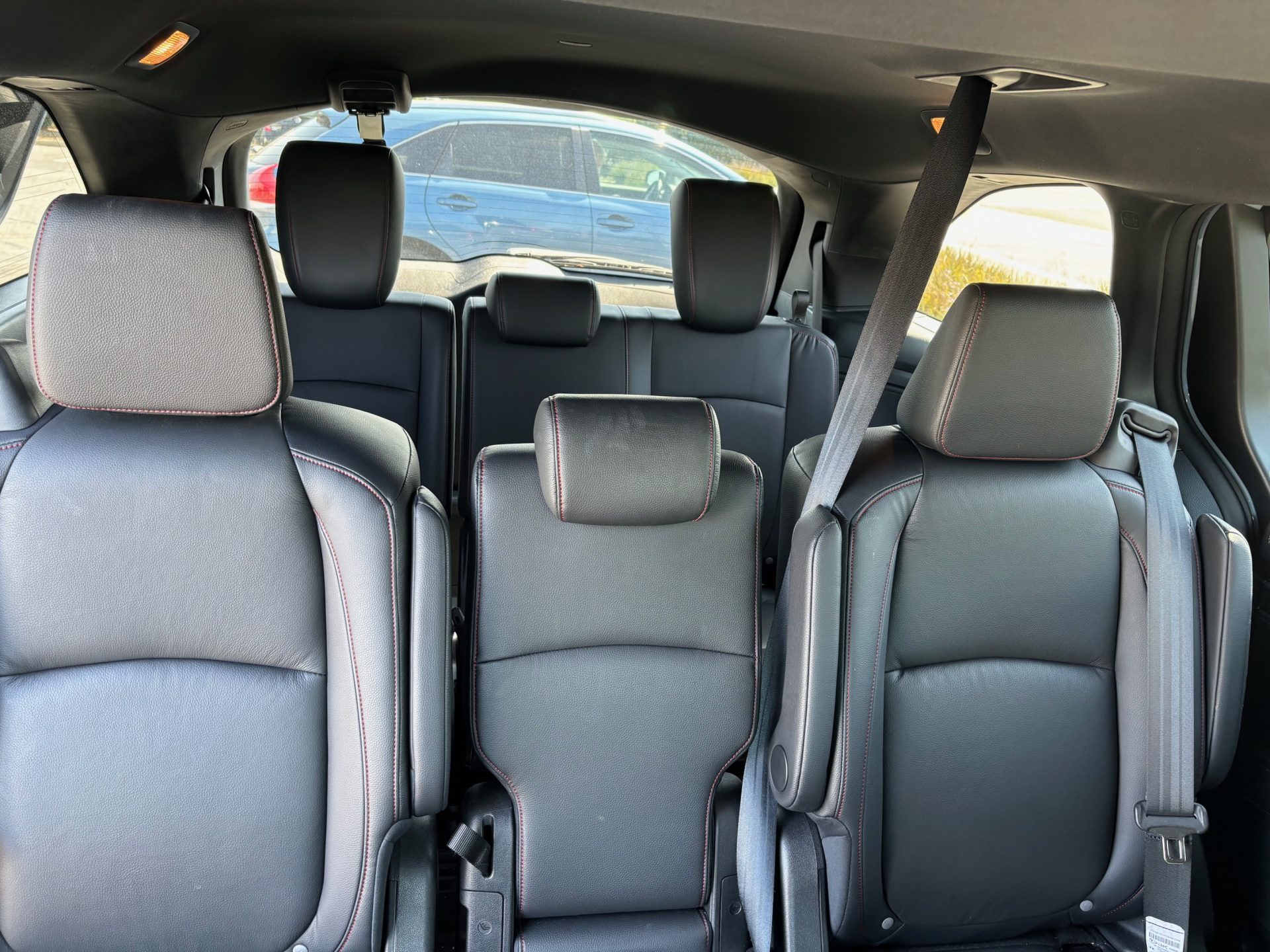 Rear Honda Odyssey seating.<br />
